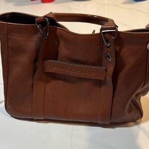 Longchamp Tan Leather Tote